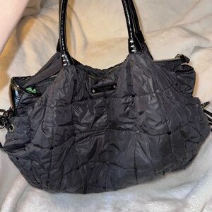Kate Spade NY Black Quilted Nylon Shoulder Bag